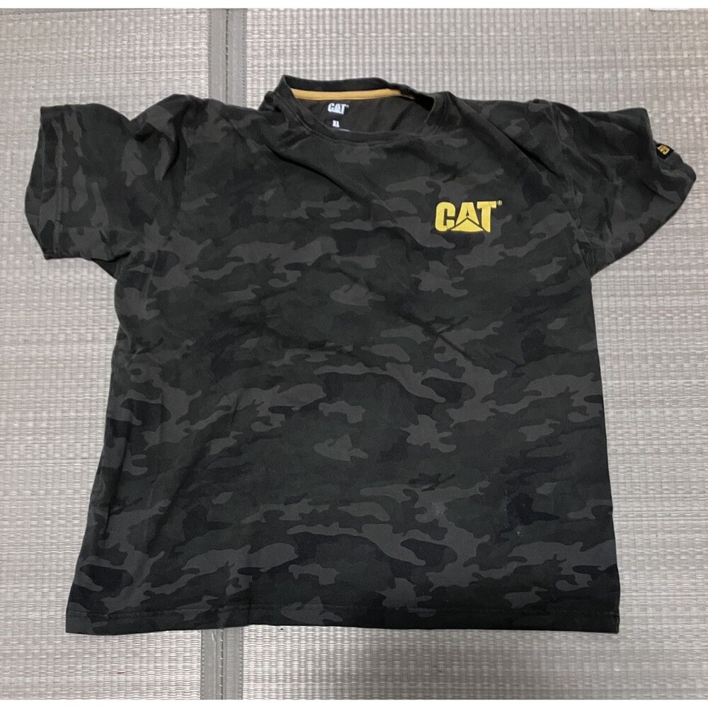 Vintage CAT Camo Shirt Men’s XL Construction Work Tee